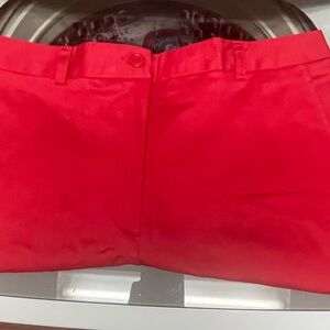 Kim Rogers Bright Red 2 Pocket Women's Shorts NWOT